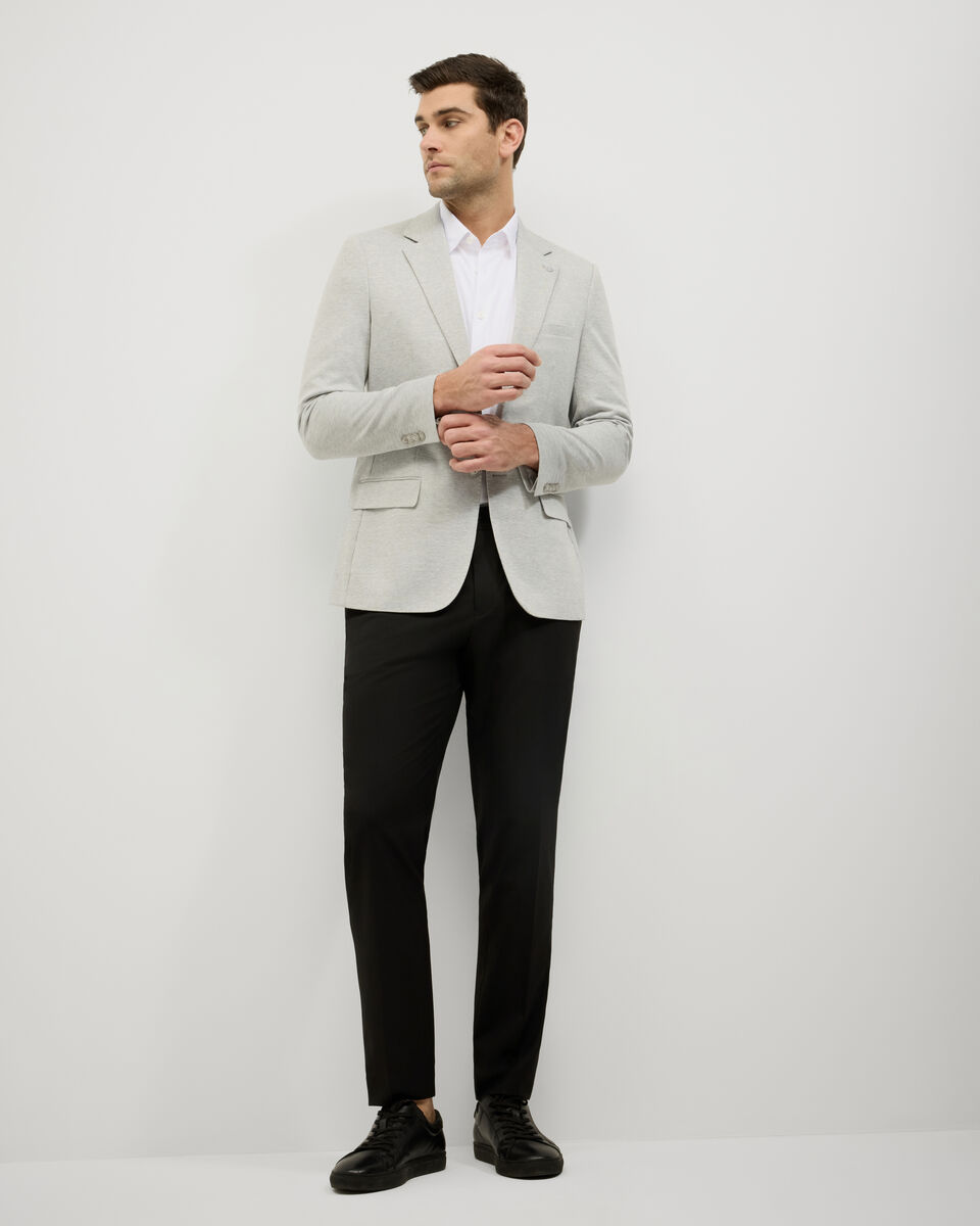 Slim Stretch Travel Blazer, Light Grey, hi-res